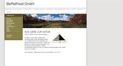 Desktop Screenshot of biopetfood.ch